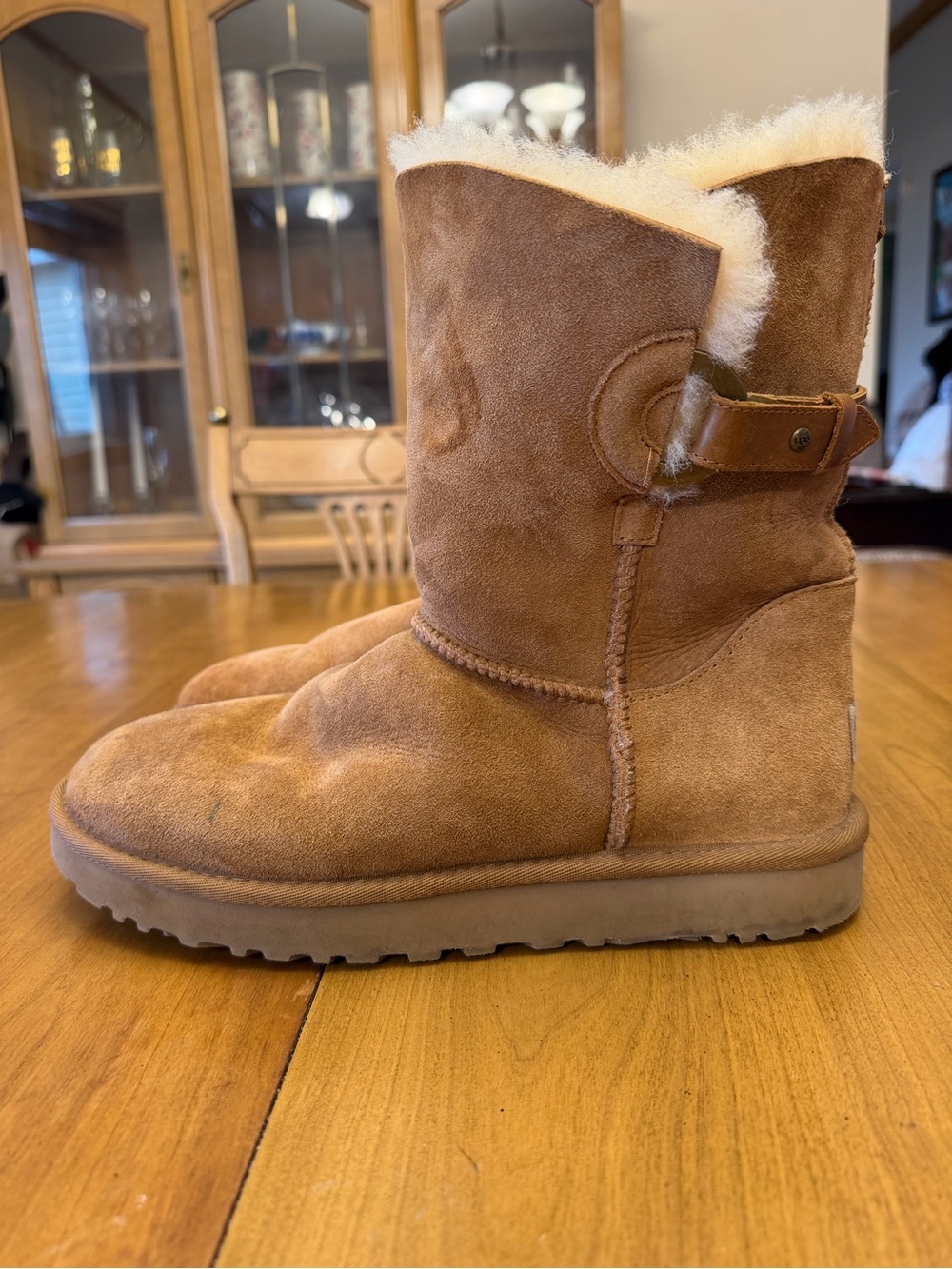 UGG Chestnut Suede Short Boots | 10 | Winter Cabincore Gorpcore Cozy Style - Picture 2 of 9